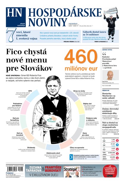 E-magazín Hospodárske noviny 27.06.2014 - MAFRA Slovakia, a.s.
