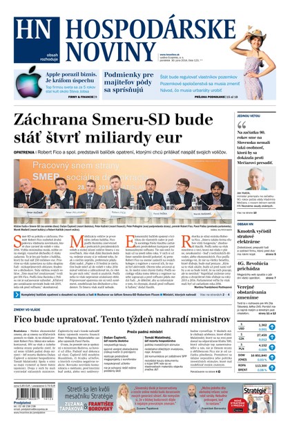 E-magazín Hospodárske noviny 30.06.2014 - MAFRA Slovakia, a.s.