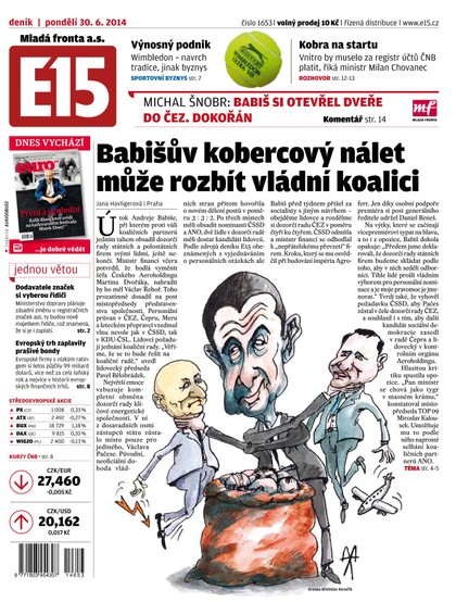 E-magazín E15 30.6.2014 - Czech Media Invest