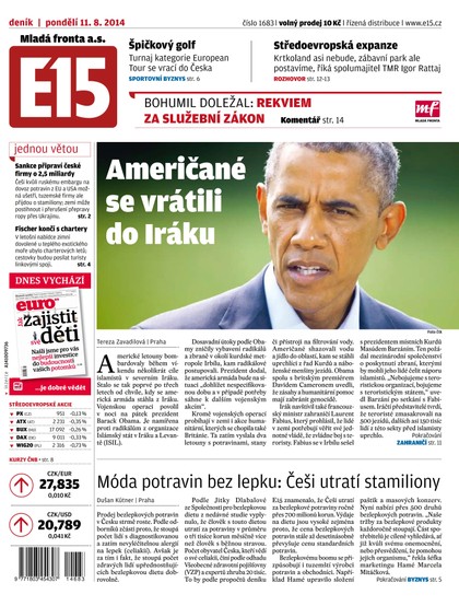 E-magazín E15 11.8.2014 - Czech Media Invest