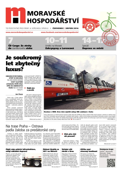 E-magazín MH srpen 2014 - Magnus Regio, vydavatel Moravského hospodářství