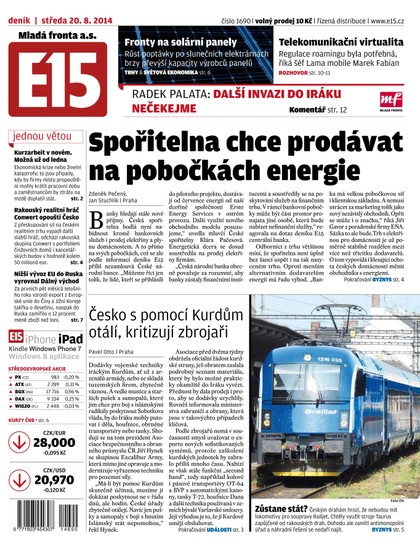 E-magazín E15 20.8.2014 - Czech Media Invest