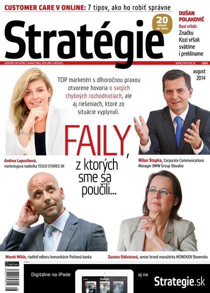 E-magazín Stratégie 8/2014 - MAFRA Slovakia, a.s.