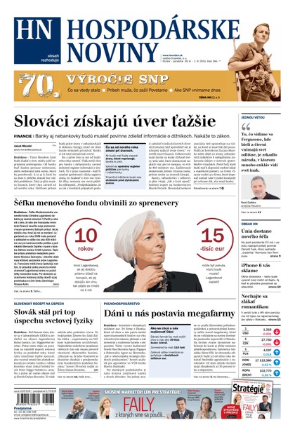E-magazín Hospodárske noviny 28.08.2014 - MAFRA Slovakia, a.s.