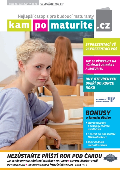 E-magazín KamPoMaturitě.CZ 9 2014 - AMOS – KamPoMaturite.cz, s.r.o.