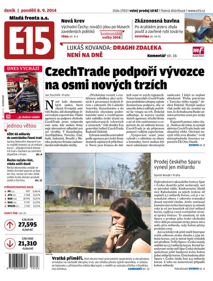 E-magazín E15 8.9.2014 - Czech Media Invest