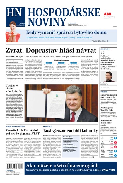 E-magazín Hospodárske noviny 17.09.2014 - MAFRA Slovakia, a.s.