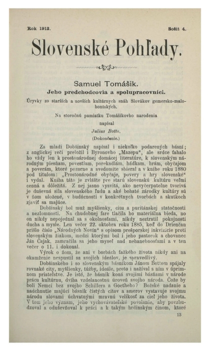 E-magazín Slovenské pohľady 7/1913 - Slovenská národná knižnica