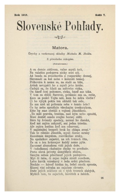 E-magazín Slovenské pohľady 3/1913 - Slovenská národná knižnica