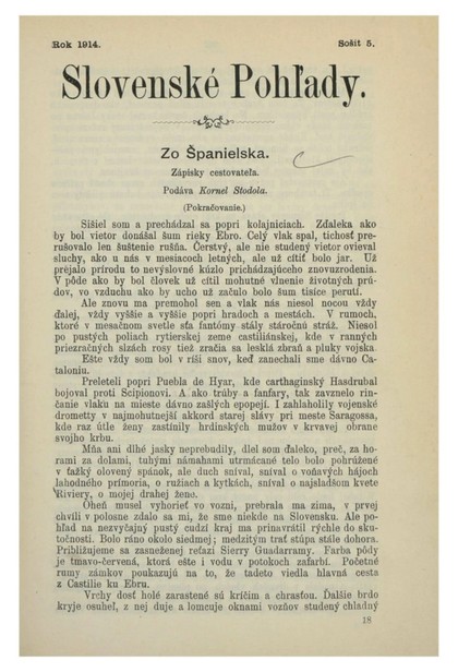 E-magazín Slovenské pohľady 2/1914 - Slovenská národná knižnica
