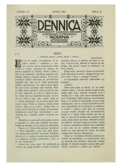 E-magazín Dennica  3/1913 - Slovenská národná knižnica