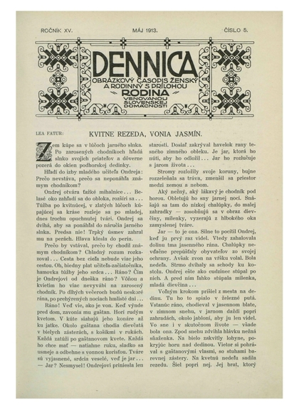 E-magazín Dennica  5/1913 - Slovenská národná knižnica