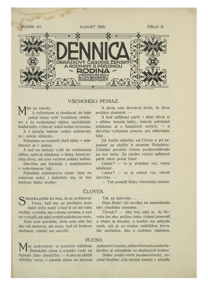E-magazín Dennica  8/1913 - Slovenská národná knižnica