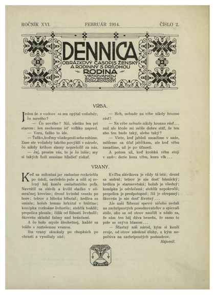 E-magazín Dennica  2/1914 - Slovenská národná knižnica