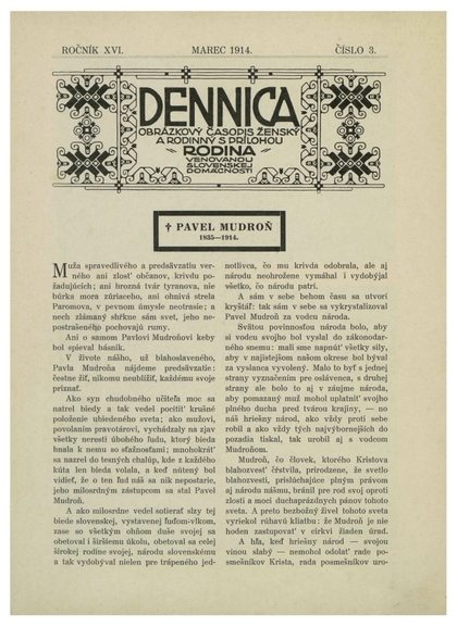 E-magazín Dennica  3/1914 - Slovenská národná knižnica