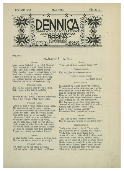E-magazín Dennica  5/1914 - Slovenská národná knižnica