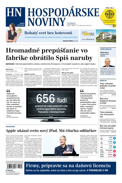 E-magazín Hospodárske noviny 17.10.2014 - MAFRA Slovakia, a.s.