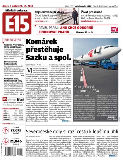 E-magazín E15 24.10.2014 - Czech Media Invest