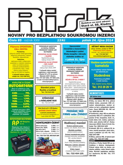 E-magazín Risk 85/2014 - Risk