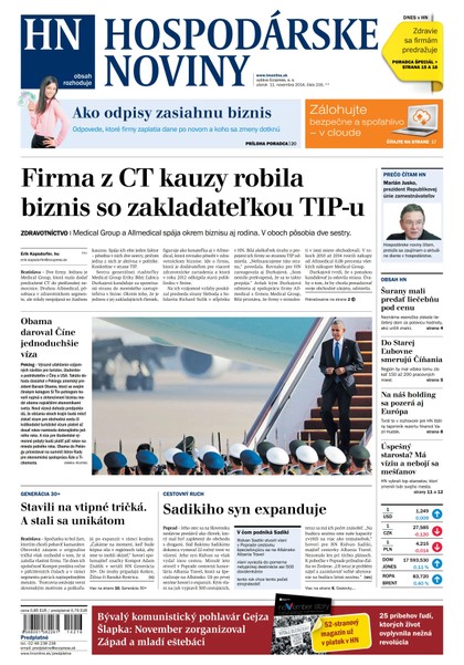 E-magazín Hospodárske noviny 11.11.2014 - MAFRA Slovakia, a.s.