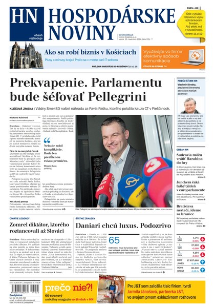 E-magazín Hospodárske noviny 25.11.2014 - MAFRA Slovakia, a.s.
