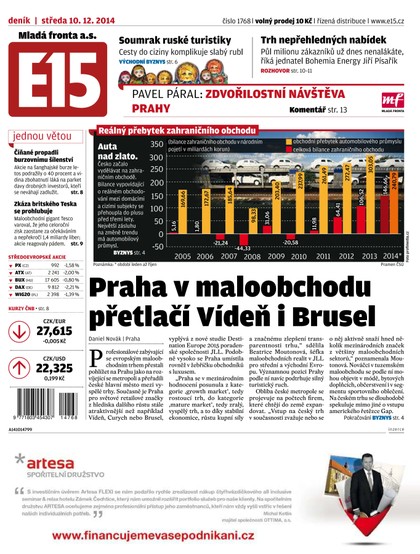 E-magazín E15 10.12.2014 - Czech Media Invest
