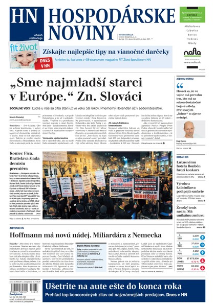E-magazín Hospodárske noviny 11.12.2014 - MAFRA Slovakia, a.s.