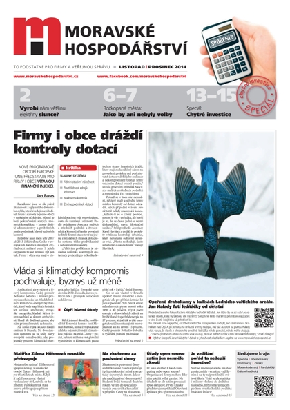 E-magazín MH prosinec 2014 - Magnus Regio, vydavatel Moravského hospodářství