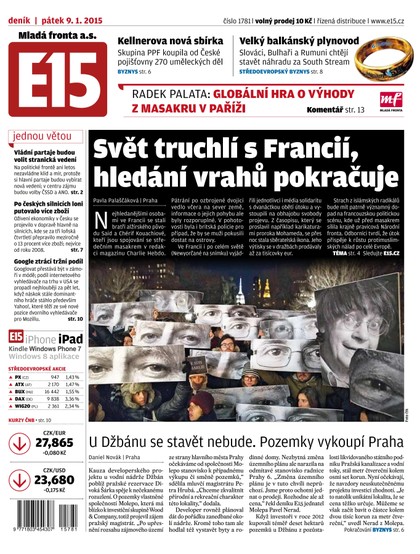 E-magazín E15 9.1.2015 - Czech Media Invest