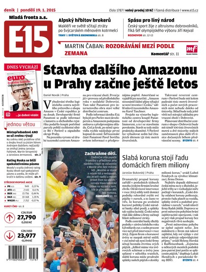 E-magazín E15 19.1.2015 - Czech Media Invest