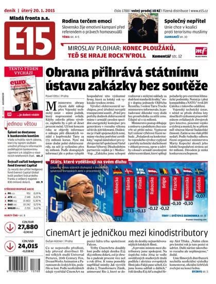 E-magazín E15 20.1.2015 - Czech Media Invest