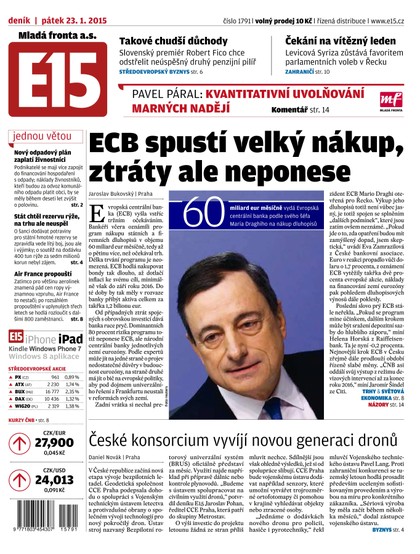 E-magazín E15 23.1.2015 - Czech Media Invest
