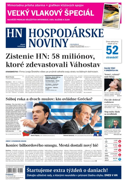 E-magazín Hospodárske noviny 26.01.2015 - MAFRA Slovakia, a.s.