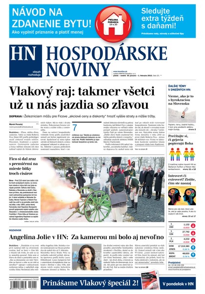 E-magazín Hospodárske noviny 30.01.2015 - MAFRA Slovakia, a.s.
