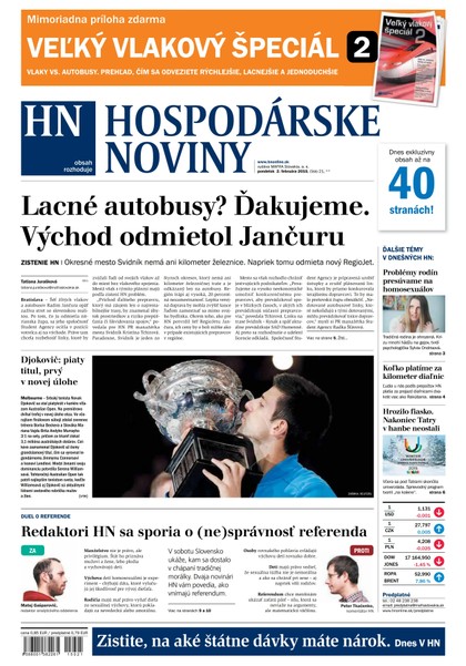 E-magazín Hospodárske noviny 02.02.2015 - MAFRA Slovakia, a.s.