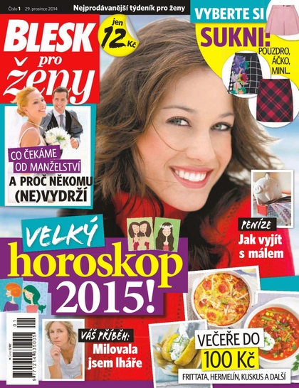 E-magazín Blesk pro ženy 29.12.2014 - CZECH NEWS CENTER a. s.