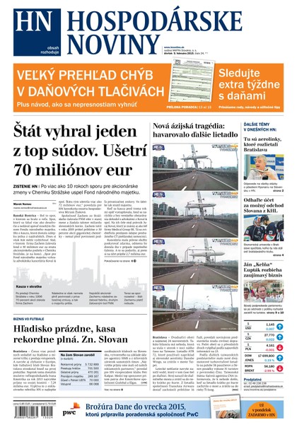 E-magazín Hospodárske noviny 05.02.2015 - MAFRA Slovakia, a.s.
