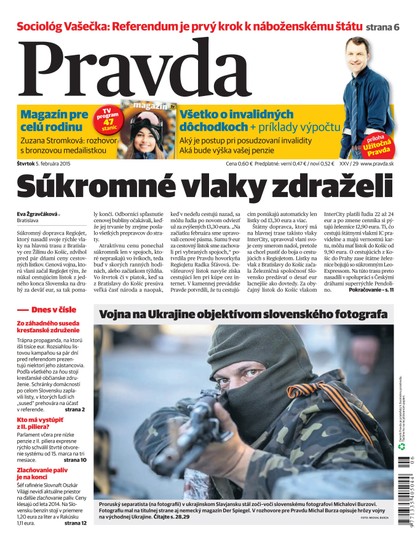 E-magazín Denník Pravda 5.2.2015 - OUR MEDIA SR a. s.