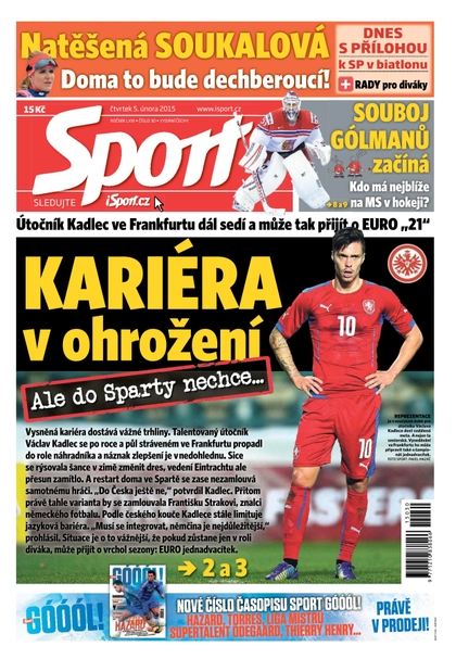 E-magazín Sport 5.2.2015 - CZECH NEWS CENTER a. s.
