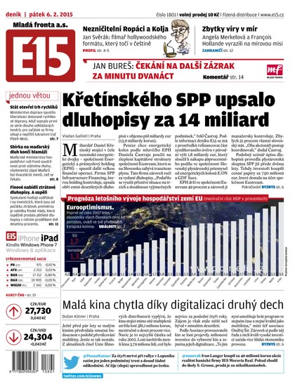 E-magazín E15 6.2.2015 - Czech Media Invest