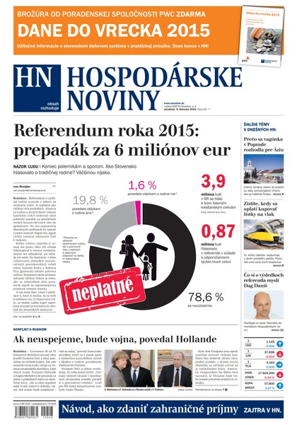 E-magazín Hospodárske noviny 09.02.2015 - MAFRA Slovakia, a.s.