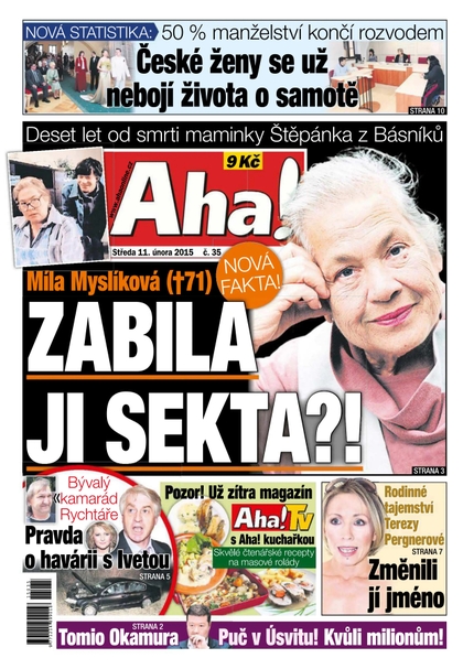 E-magazín AHA! - 11.2.2015 - CZECH NEWS CENTER a. s.
