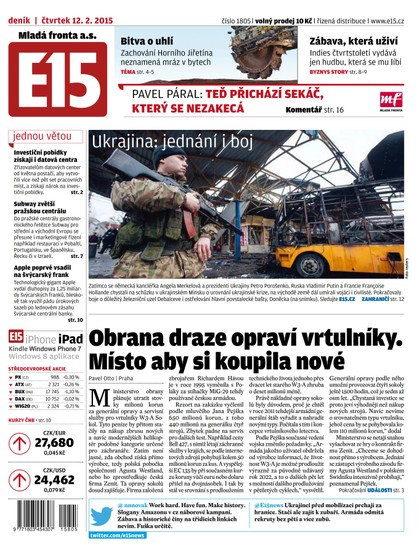 E-magazín E15 12.2.2015 - Czech Media Invest