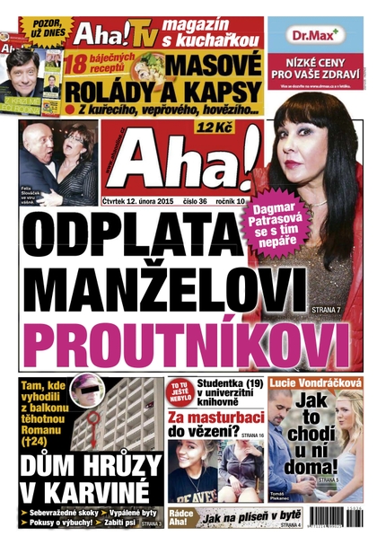 E-magazín AHA! - 12.2.2015 - CZECH NEWS CENTER a. s.