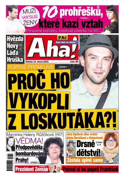E-magazín AHA! - 14.2.2015 - CZECH NEWS CENTER a. s.