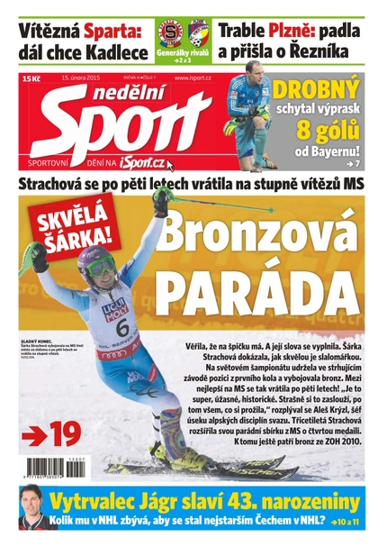 E-magazín Nedělní SPORT - 15.2.2015 - CZECH NEWS CENTER a. s.