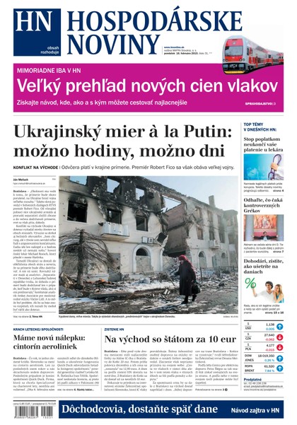 E-magazín Hospodárske noviny 16.02.2015 - MAFRA Slovakia, a.s.