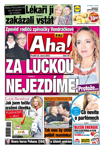 E-magazín AHA! - 16.2.2015 - CZECH NEWS CENTER a. s.