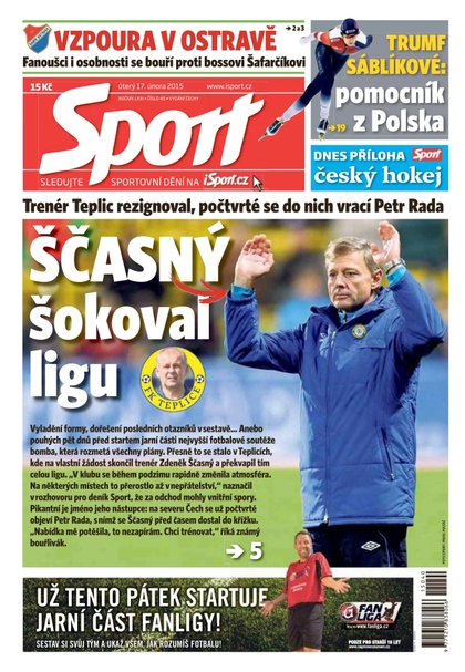 E-magazín Sport - 17.2.2015 - CZECH NEWS CENTER a. s.