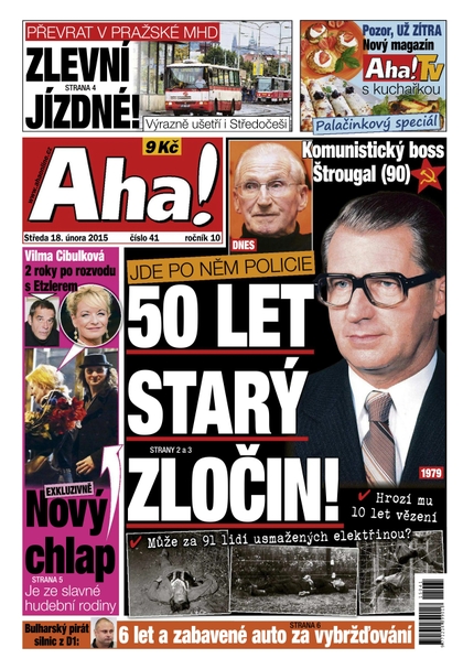 E-magazín AHA! - 18.2.2015 - CZECH NEWS CENTER a. s.